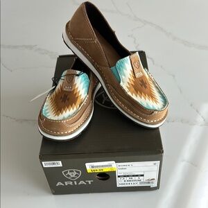 Ariat Women's Brown and Turquoise Slip-On Shoes
